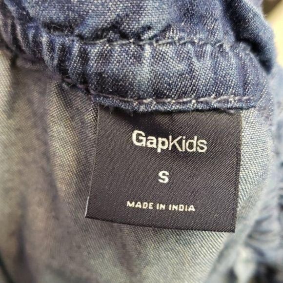 Gap kids blue sleeveless size small denim jean Dress - Picture 6 of 6